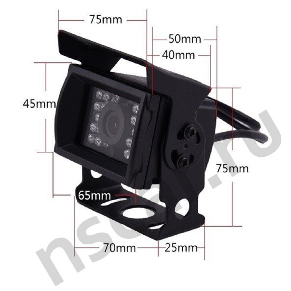 Камера NSCAR FD317 ver.10, металлический корпус, ИК - ООО "Где Авто"