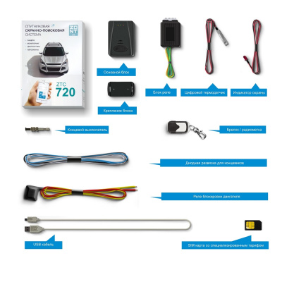 Спутниковый противоугонный комплекс ZTC-720_3