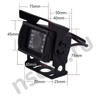 Камера NSCAR FD317 ver.10, металлический корпус, ИК - ООО "Где Авто"